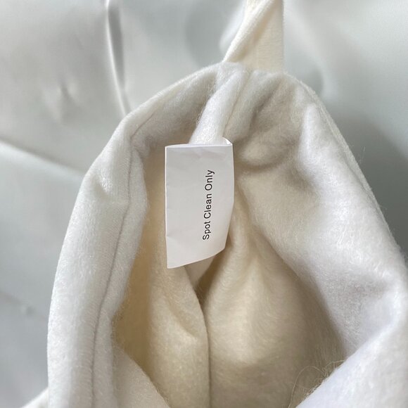 White Christmas Stocking Embroidered Tree with Shiny Beads Ornaments - Picture 2 of 11